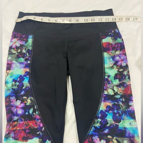 Athleta colorful mesh leggings bag key pocket size S - Picture 4 of 7